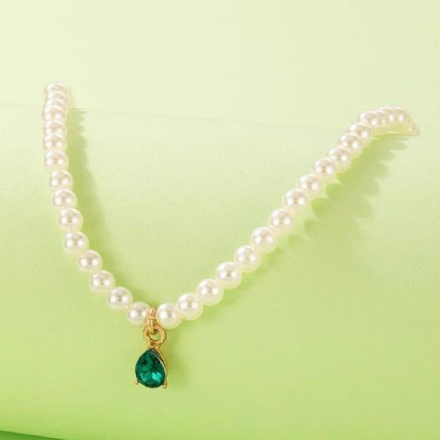 PEAR PENDENT PEARL CHAIN image 2