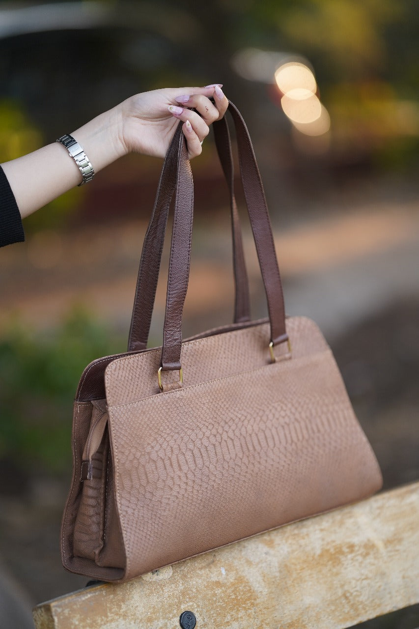 Upgrade your fashion game with this elegant and versatile genuine leather handbag (Premium Quality) image 7