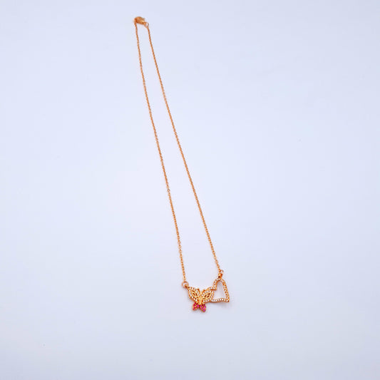 Celebrate love this Valentine?s with a delicate heart and butterfly necklace, symbolizing romance and new beginnings?a perfect gift for February. image 1