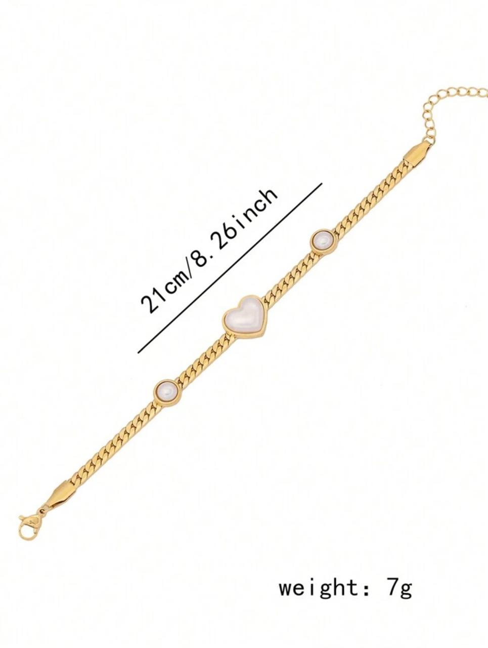 LATEST DESIGN WHITE HEART SHAPED NEKLACE SET image 8