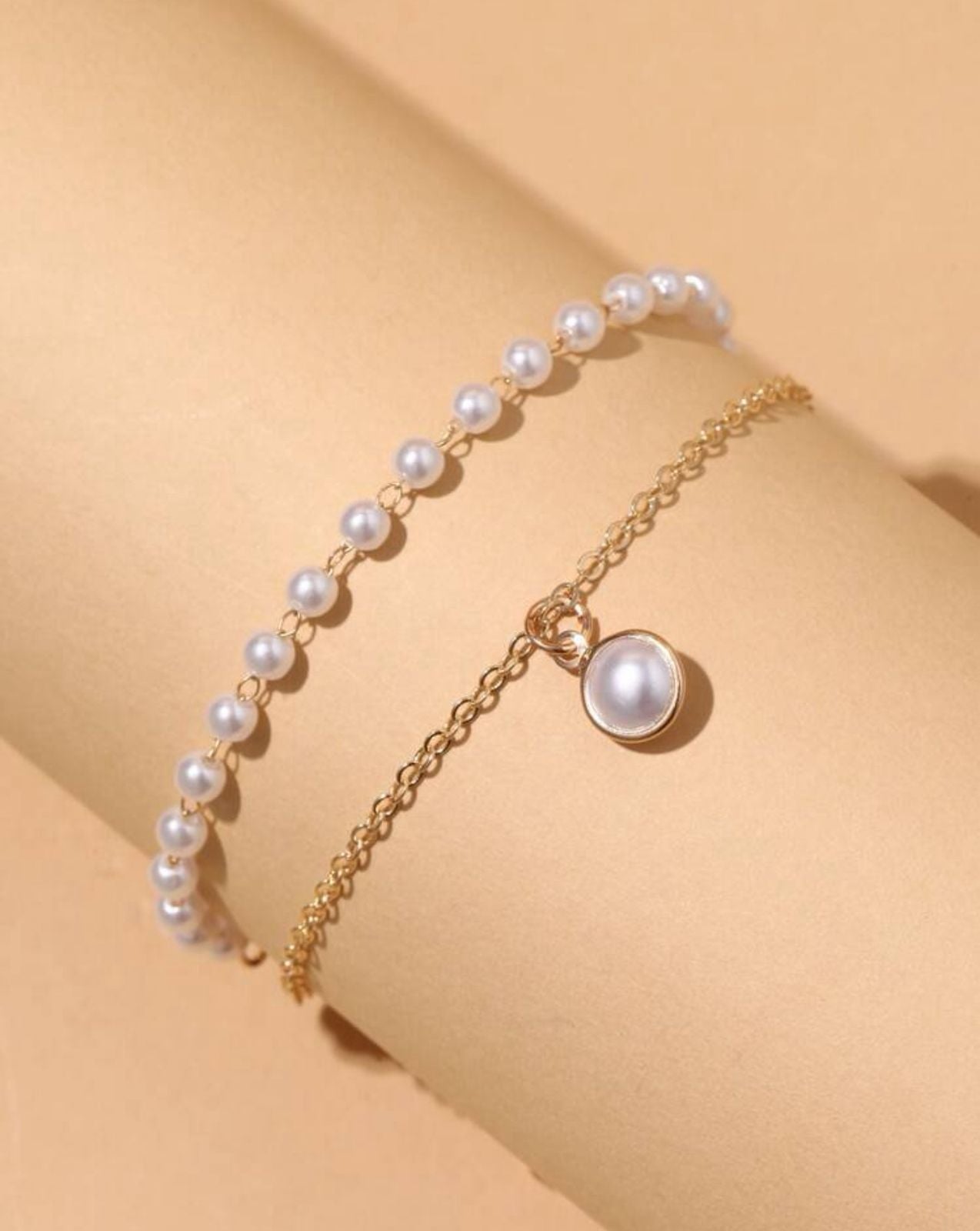 Faux Pearl Decor Bracelet image 4