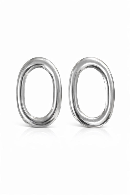 Statement Oval Hoop Earrings