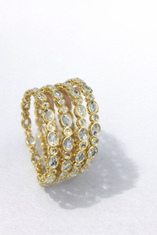 Elegant Oval Stone 4 pieces Karay