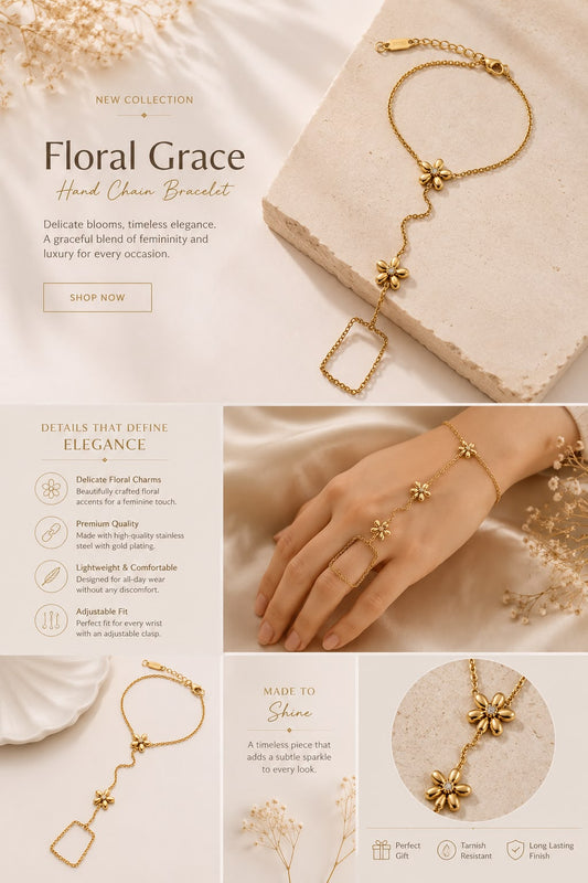 Aurora Floral Hand Chain
