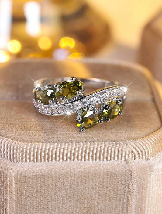 Olive Éclat Crystal Wrap