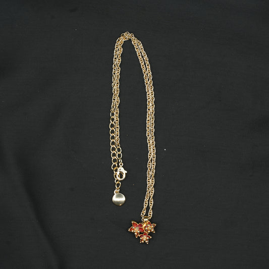 RED FLOWER PENDENT image 1