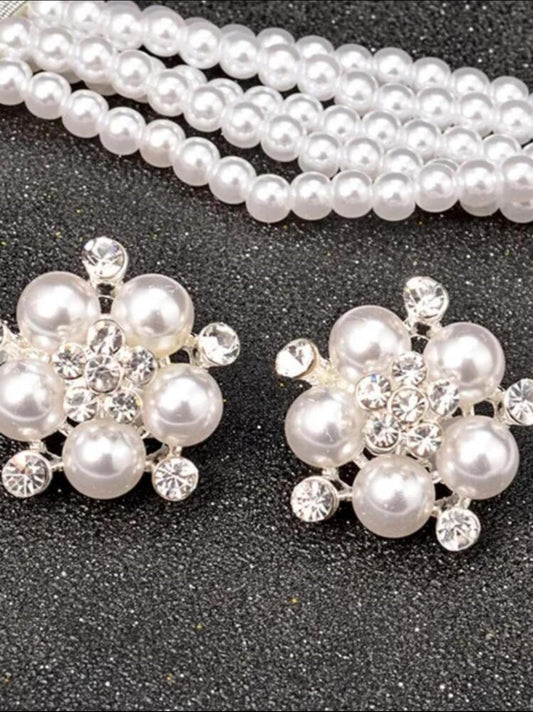 PEARL DÉCOR LAYERED NEKLACE SET image 1