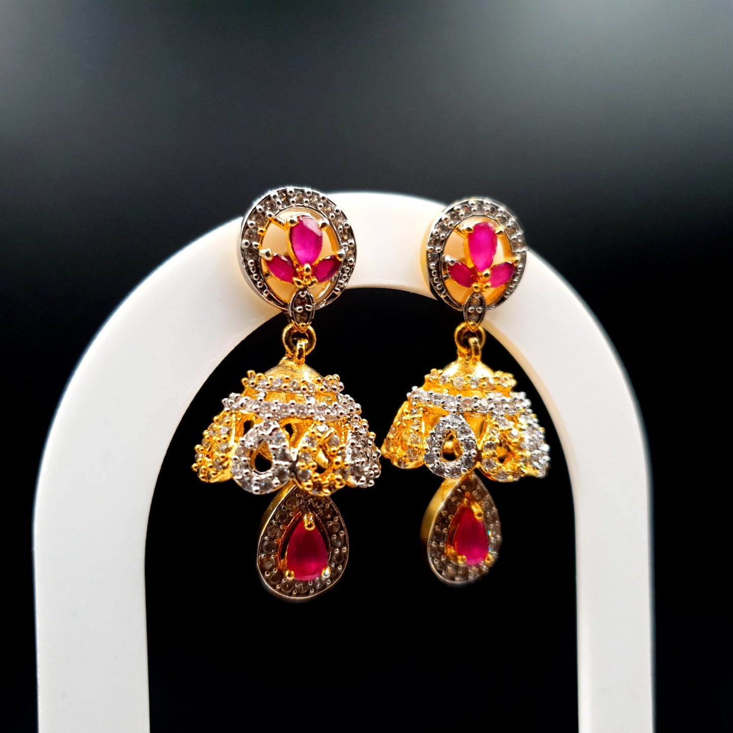 MINI PARTY WEAR JHUMKA ZARQOON image 2