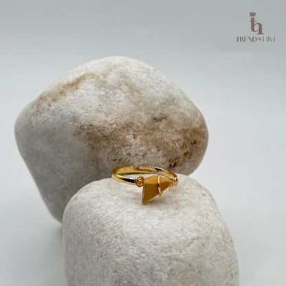 Natural Stone Stylish Ring - Yellow image