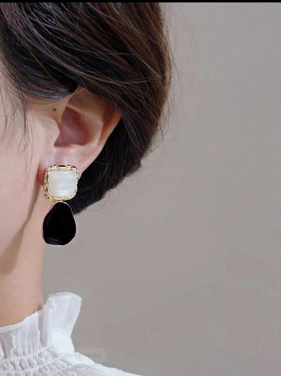 TRENDY ZINC ALLOY GEOMETRIC DROP EARRINGS image 6