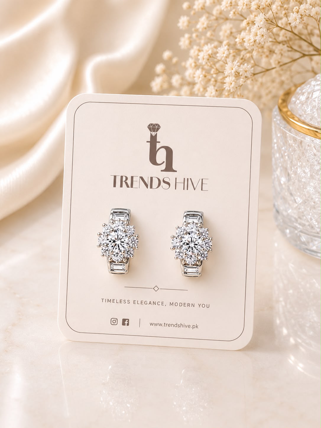 Bloom Studs Zircon