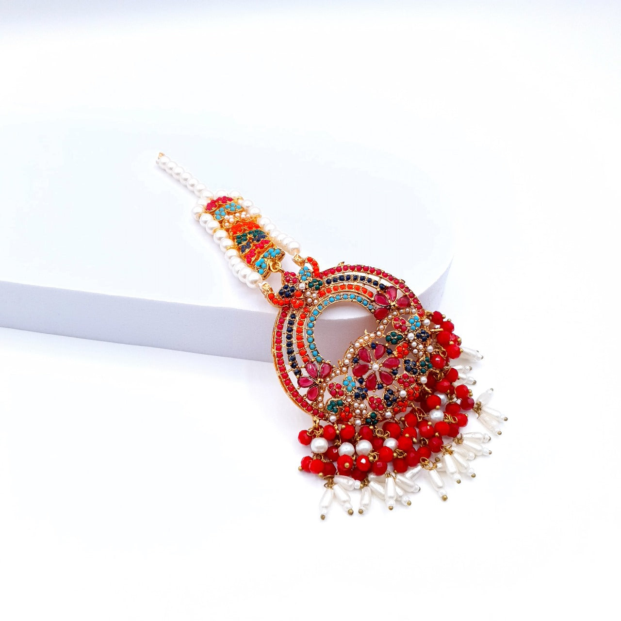 PARTY WEAR BINDI & EARRINGS image 6