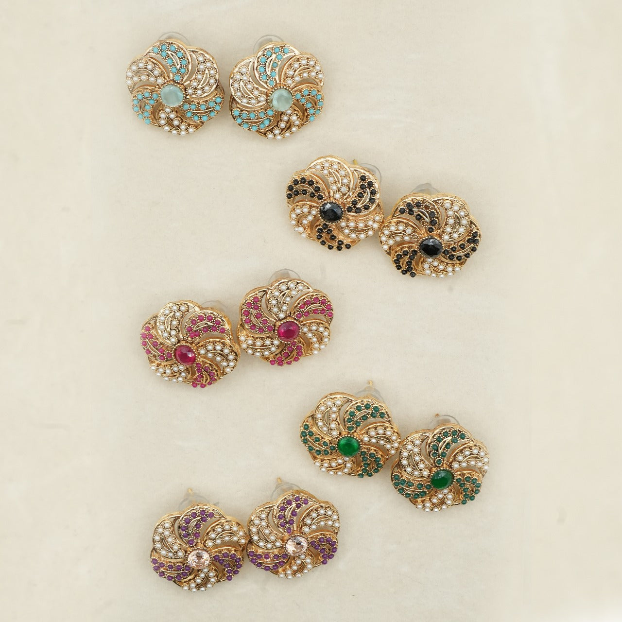 Likely gold-plated metal with a detailed filigree design image 9