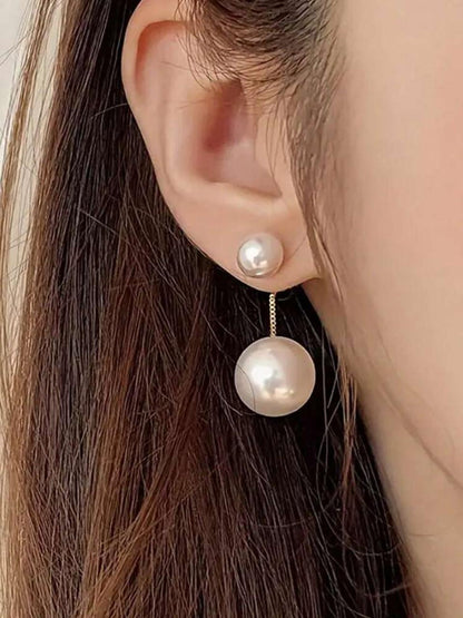Artificial Faux Pearl Drop Earrings Symbol Of Beauty And Elegance image 1