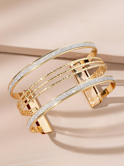 Glitter Detail Cuff Bangle image 0