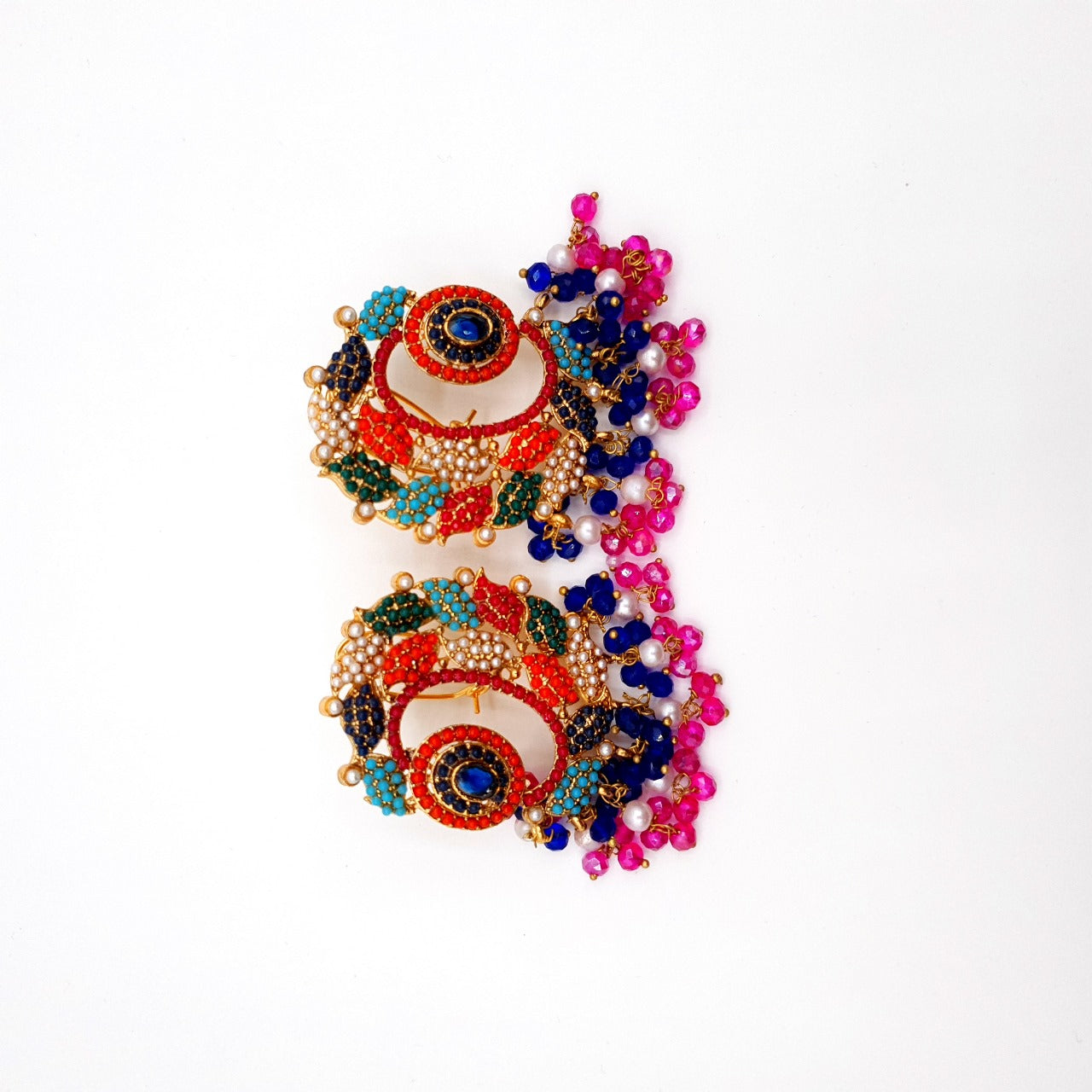 PARTY WEAR MULTI COLOUR FANCY EARRING image 7