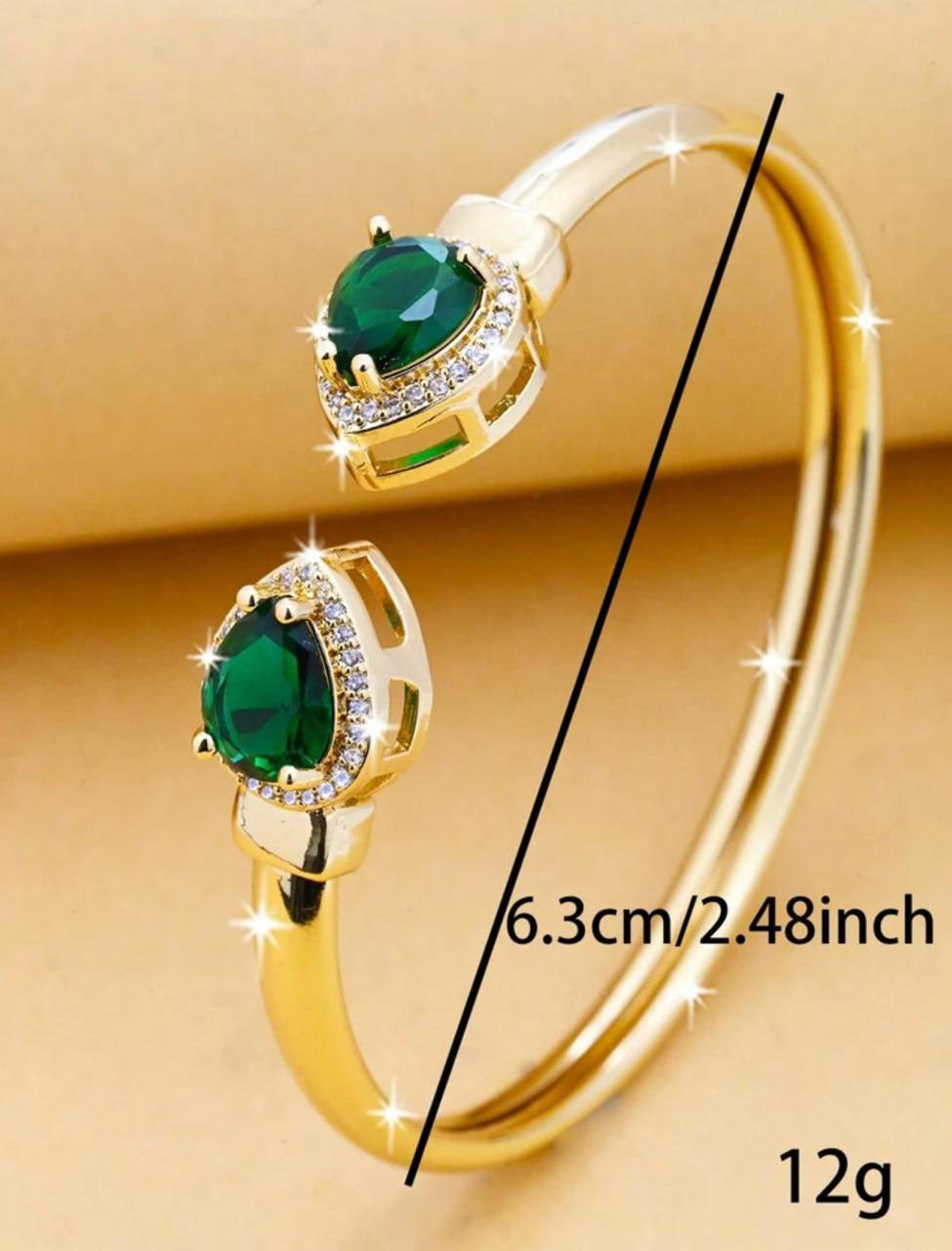 Fashionable Geometric Inlaid Bracelet image 6