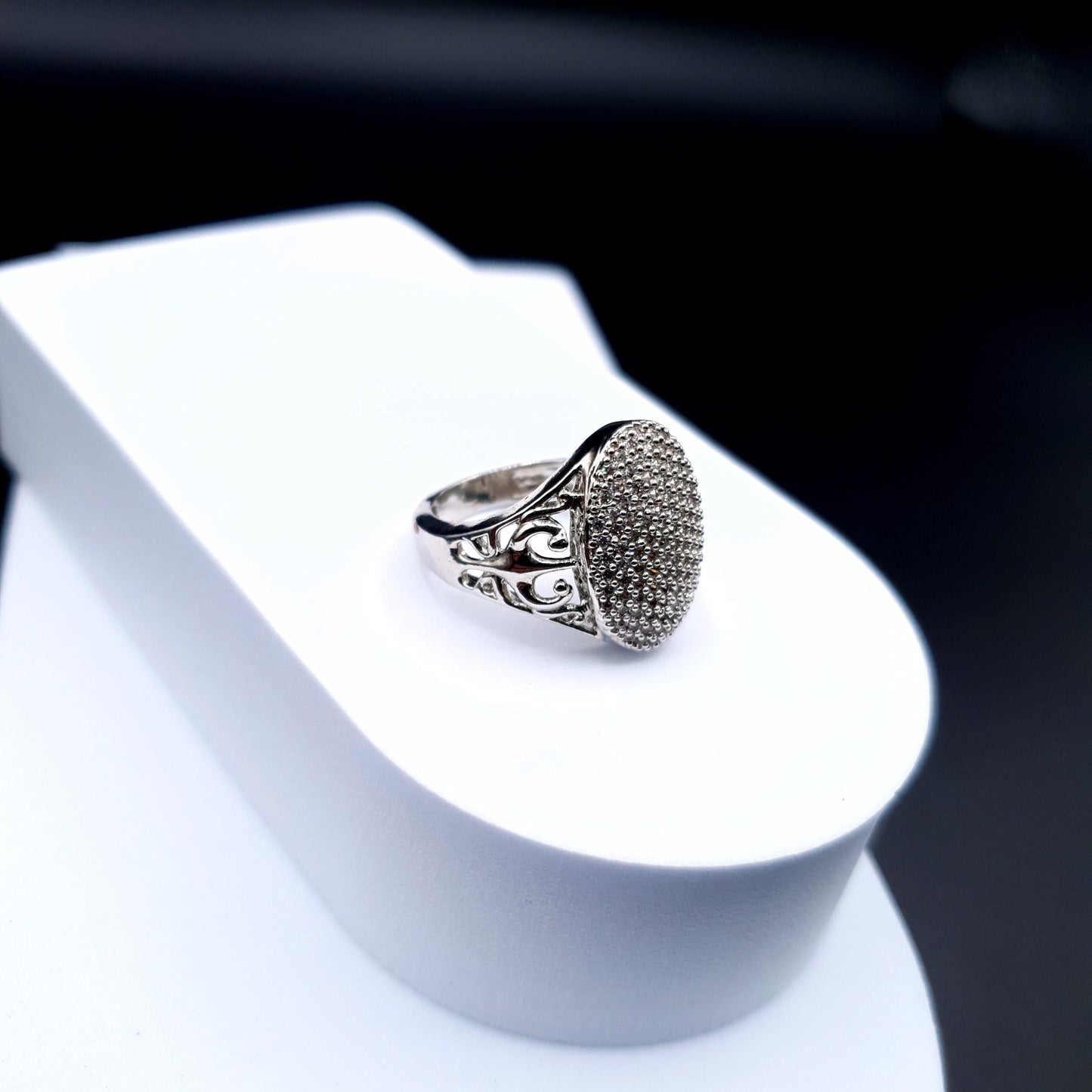 SILVER ZARQAN FANCY RING image 6