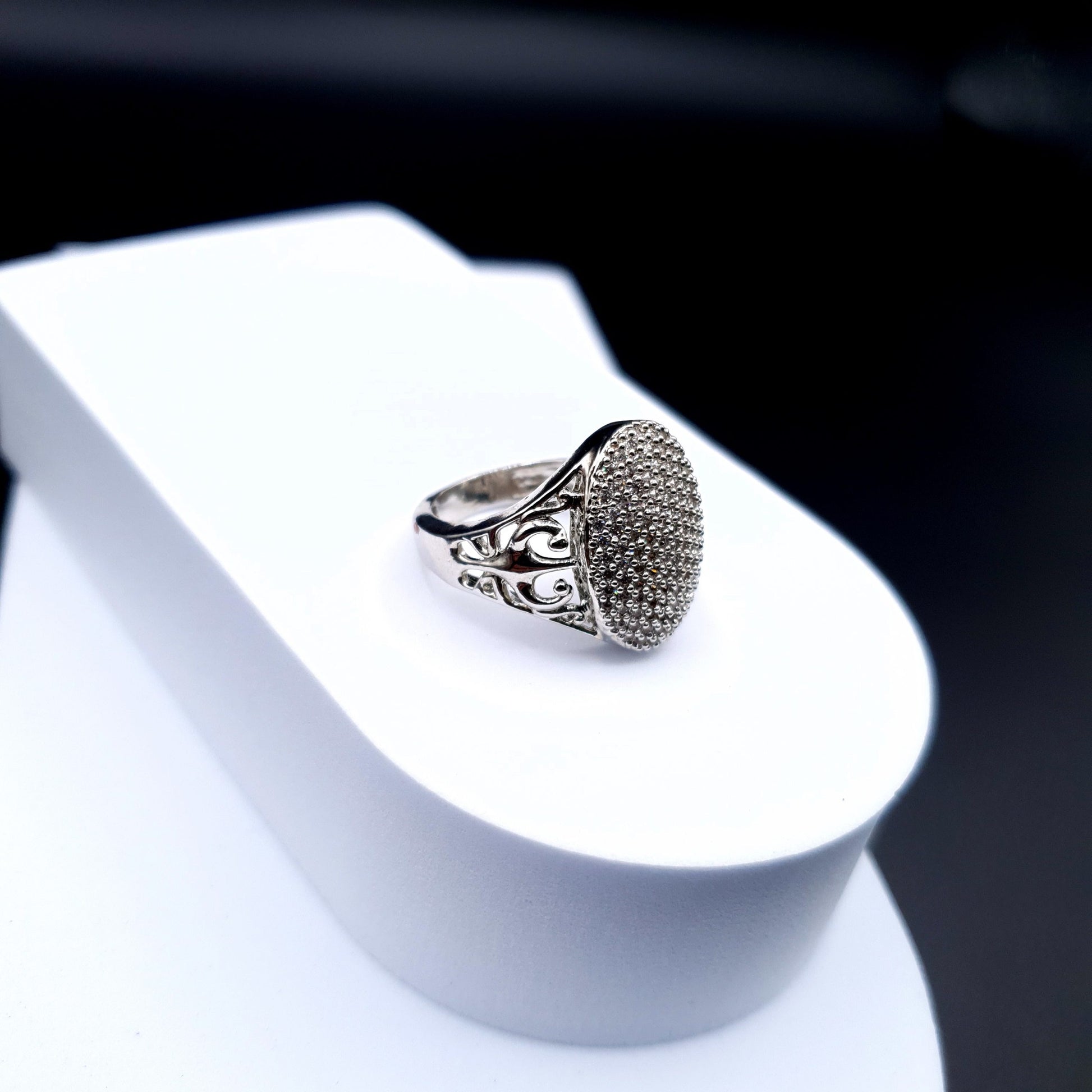 SILVER ZARQAN FANCY RING image 6