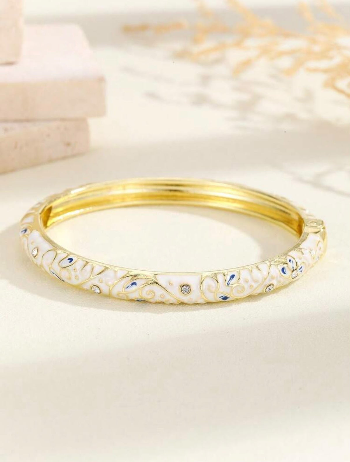 Royal Enamel Bloom Bangle
