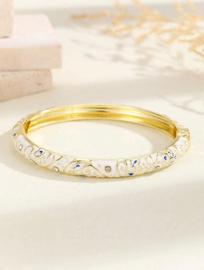 Royal Enamel Bloom Bangle