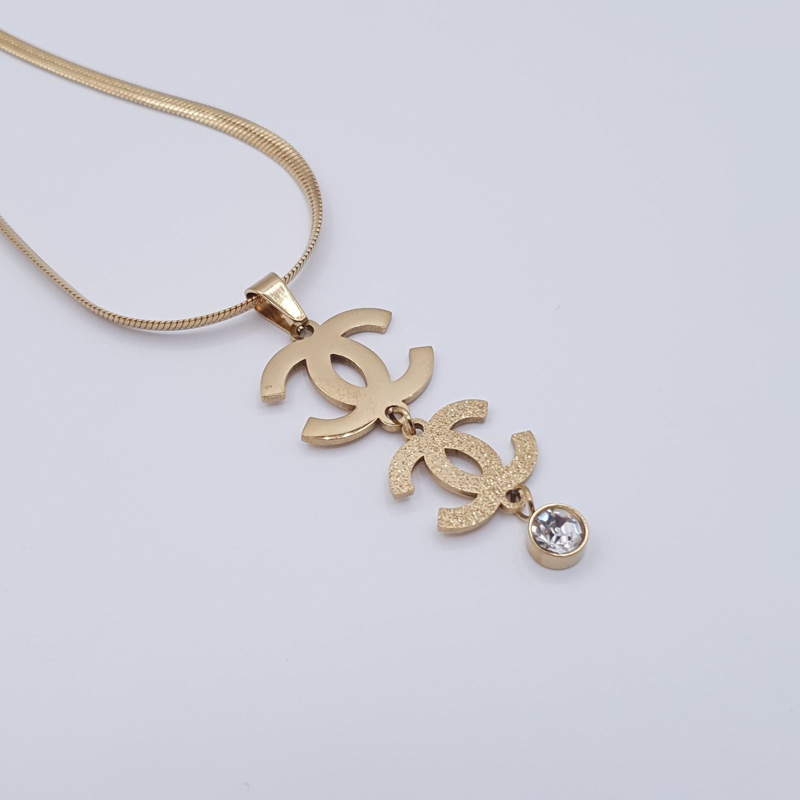 Double Emblem Necklace Set image 2