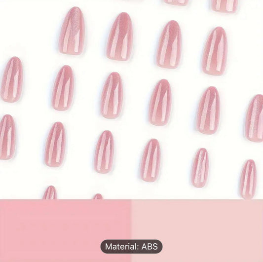 24-Piece Set Almond Shaped Press-On Nails - Medium Length image 1