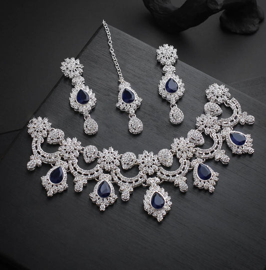 AETHER NEKLACE (Black &amp; Blue) image 0