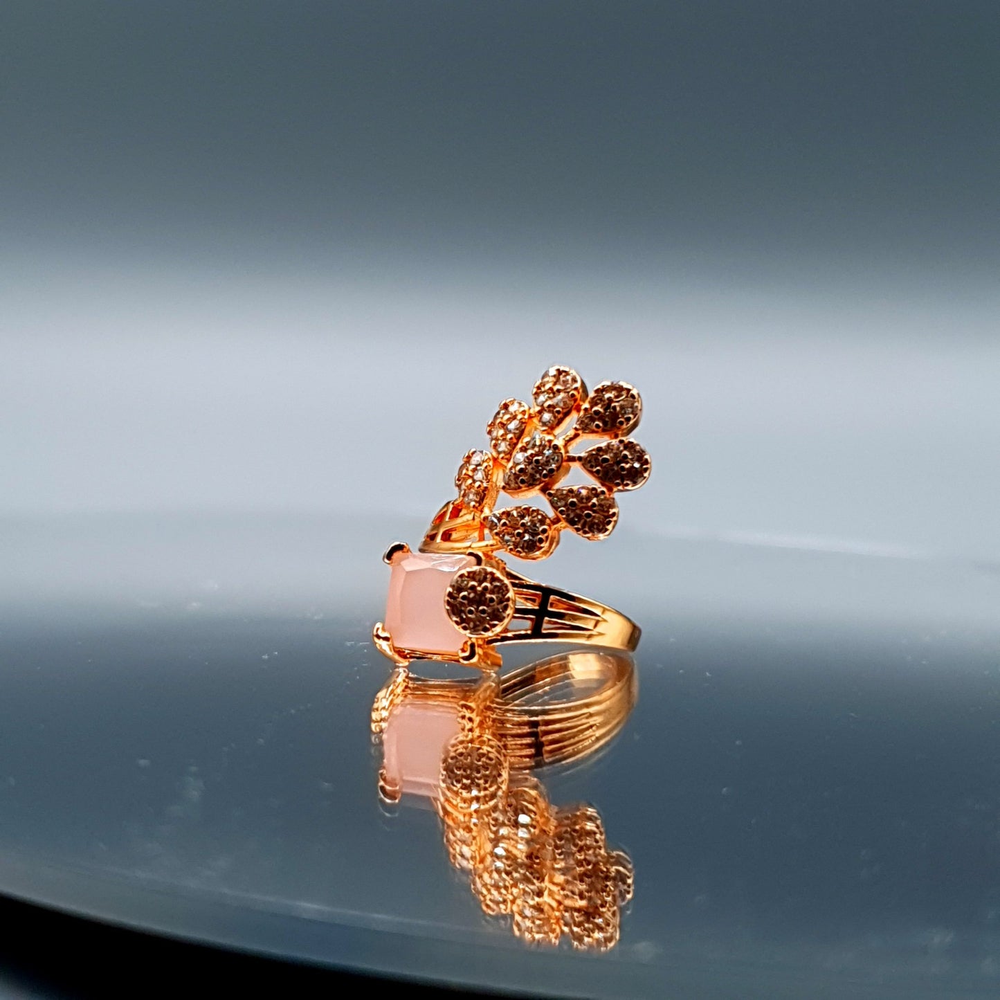 Stylish  Pink Stone (Adjustable) image 2