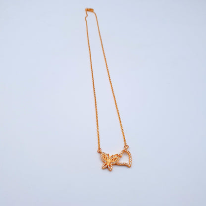 Celebrate love this Valentine?s with a delicate heart and butterfly necklace, symbolizing romance and new beginnings?a perfect gift for February. image 7