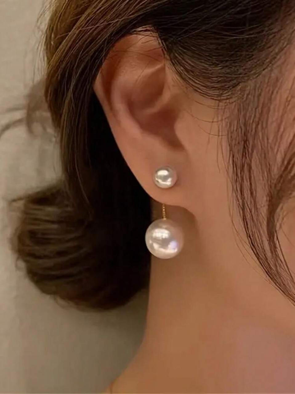 Artificial Faux Pearl Drop Earrings Symbol Of Beauty And Elegance image 4