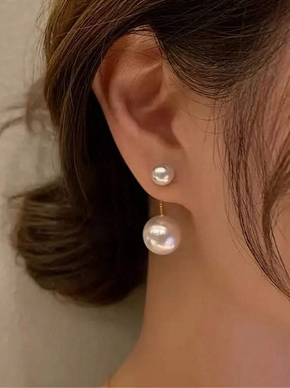 Artificial Faux Pearl Drop Earrings Symbol Of Beauty And Elegance image 4