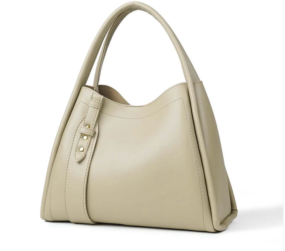 Minimalist Nude Beige Shoulder Bag image 2