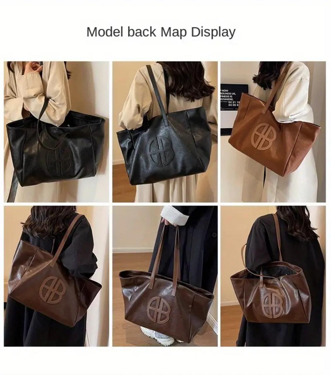 Elegant Large Capacity Faux Leather Tote Bag image 5