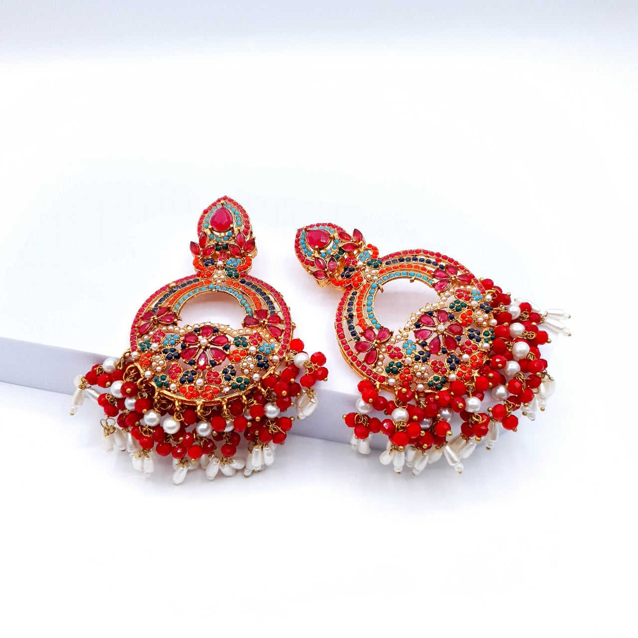 PARTY WEAR BINDI & EARRINGS image 7