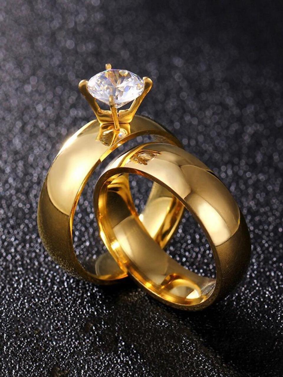 02 PIECES HAND IN HAND LOVE SERIES CREATIVE PAIR RING image 3