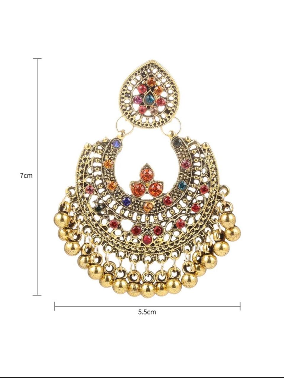 BEAD TASSEL DROP EARRING image 4