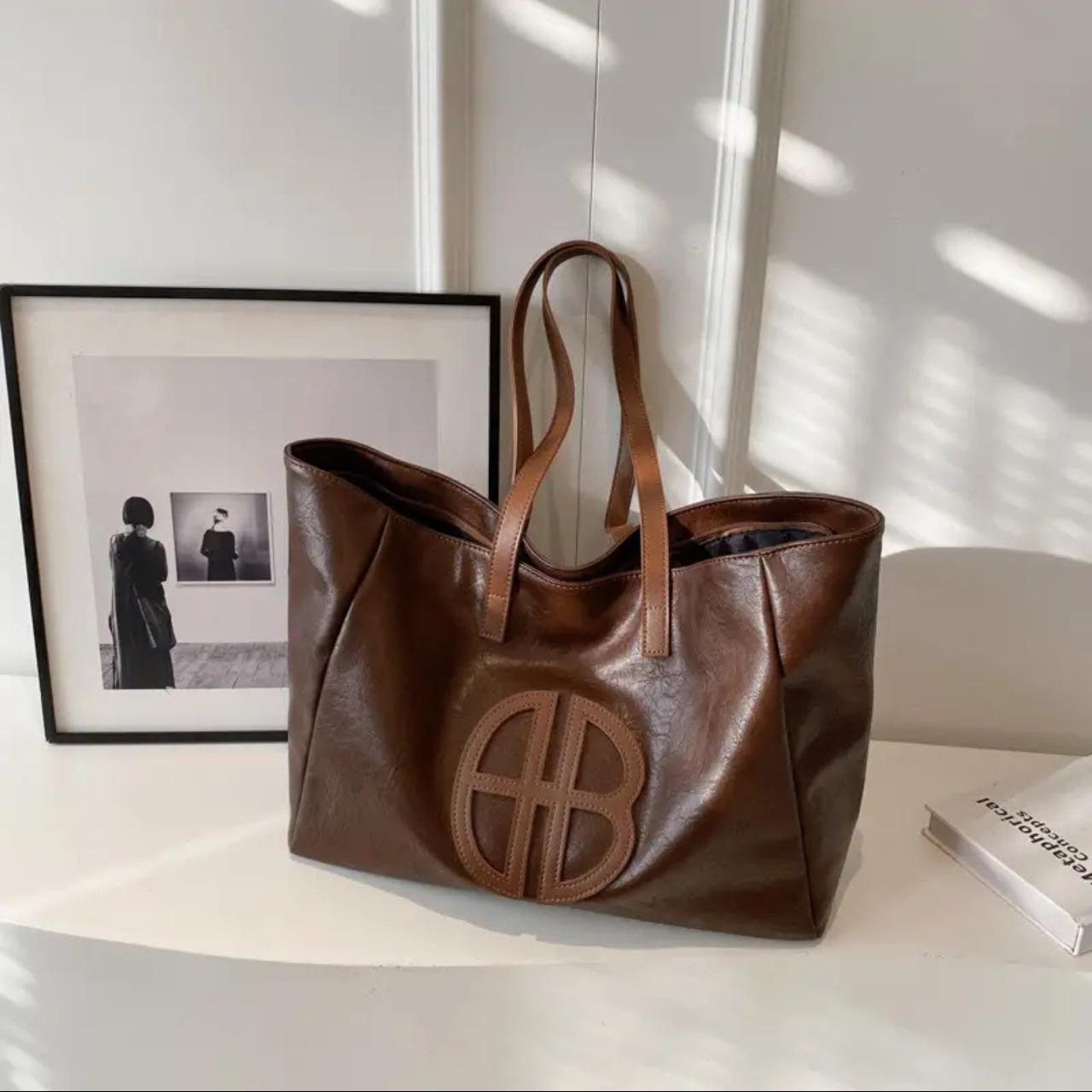 Elegant Large Capacity Faux Leather Tote Bag image 2