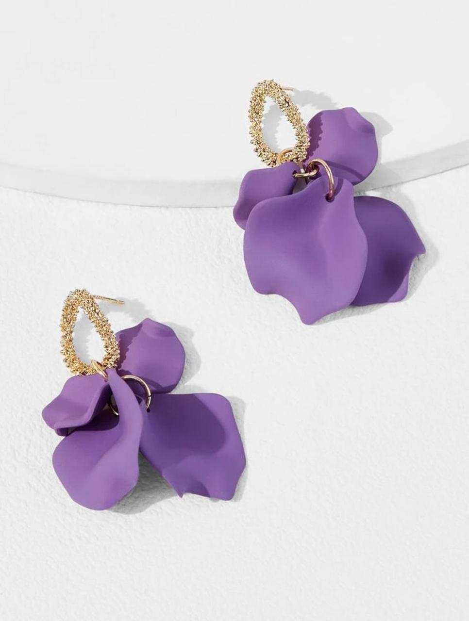 Petal Drop Earrings, featuring a delicate and elegant design inspired by nature's beauty image 1
