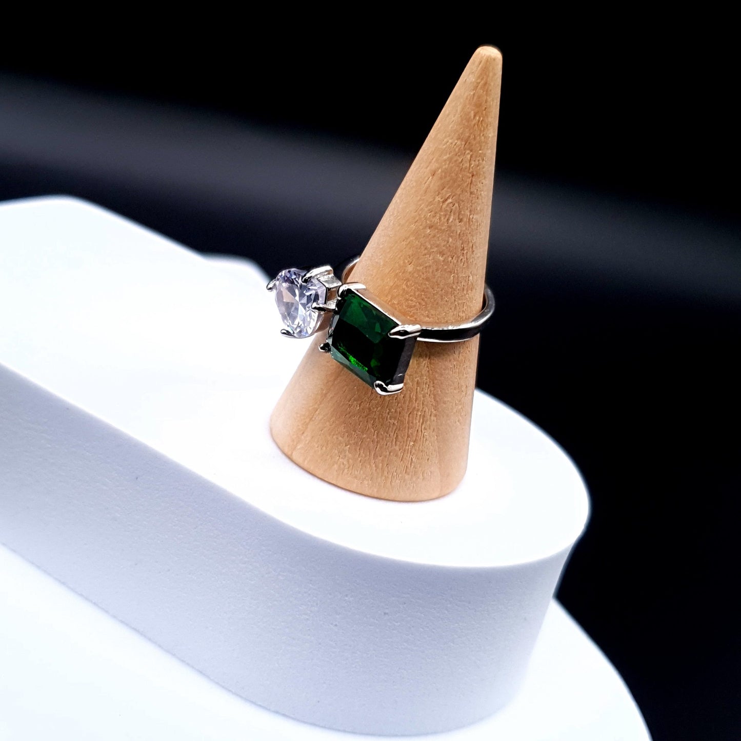 PEAR & RECTANGLE RING (Adjustable) image 7