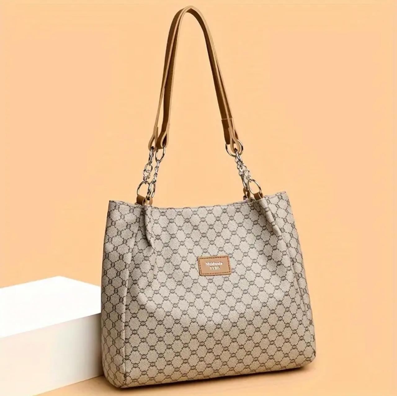 Elegant Fashion Printed PU Leather Tote Bag image 0