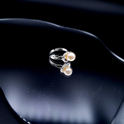 SILVER PEARL PENDENT SET image 7