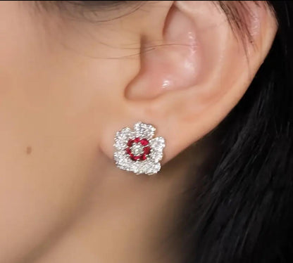 Pretty Flower Design Stud image 2