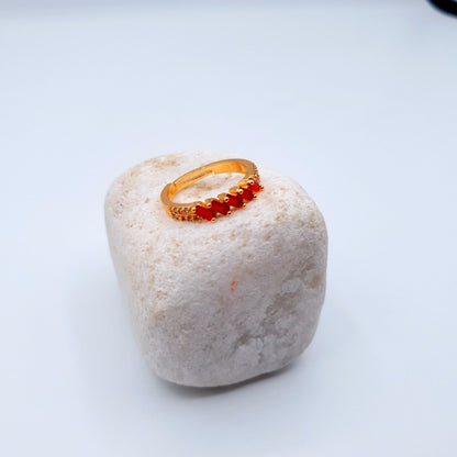 A stunning adjustable ring that perfectly fits while showcasing effortless elegance.  "Adjustable" image 1