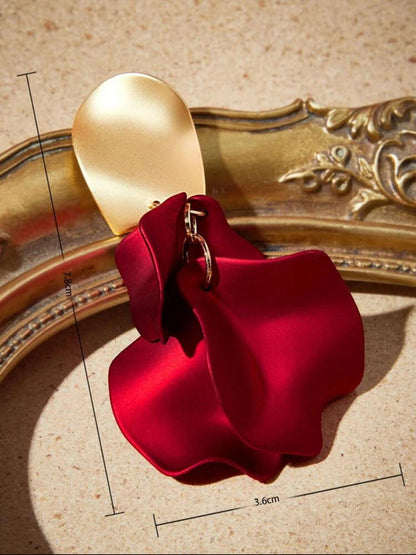 ROSE FLOWER PETALS EARRINGS image 3