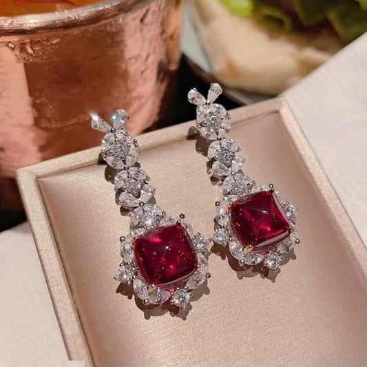 SQUARE DROP EAR RINGS image 1