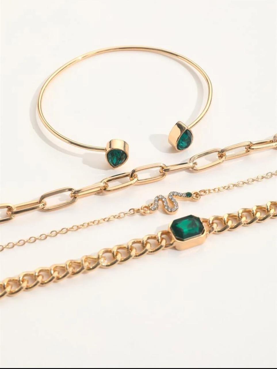 SNAKE DÉCOR 04 PIECES BRACELET SET image 3
