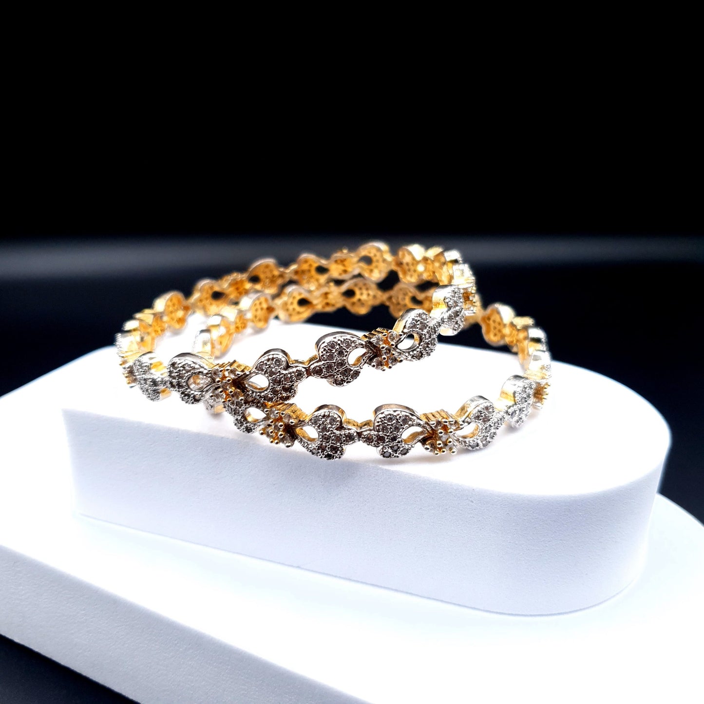 02 PIECE GOLDEN SILVER DESIGN image 3