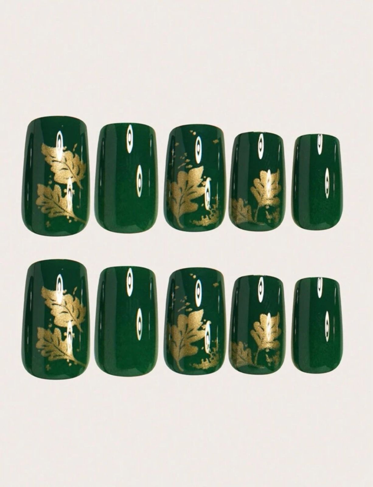 24pcs Medium Square Shape Press On Nails image 2