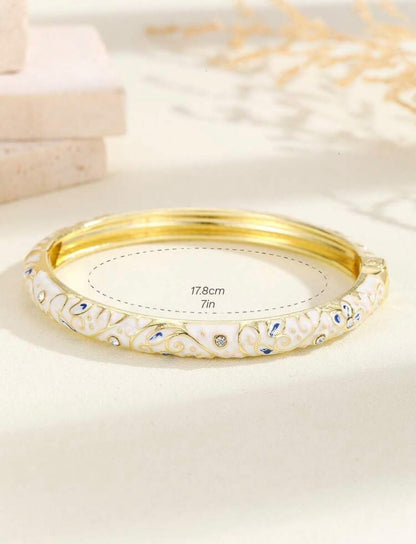 Royal Enamel Bloom Bangle